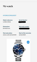 [Pre-Owned] Longines HydroConquest 44mm Blue Automatic Men Diver Watch