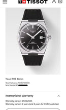 [Pre-Owned] Tissot PRX Powermatic 80 Black 40mm Automatic Men Watch