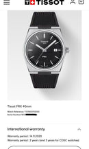[Pre-Owned] Tissot PRX 40mm Black Rubber Quartz Men Watch