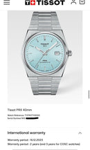 [Pre-Owned] Tissot PRX Powermatic 80 Ice Blue Automatic Men Watch