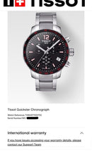 [Pre-Owned] Tissot Quickster Quartz Chronograph Men Watch