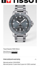 [Pre-Owned] Tissot Seastar 1000 Grey Powermatic 80 Automatic 300m Diver Men Watch