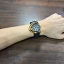 [Pre-Owned] Hamilton Ventura Elvis80 Skeleton Gold Automatic Men Watch