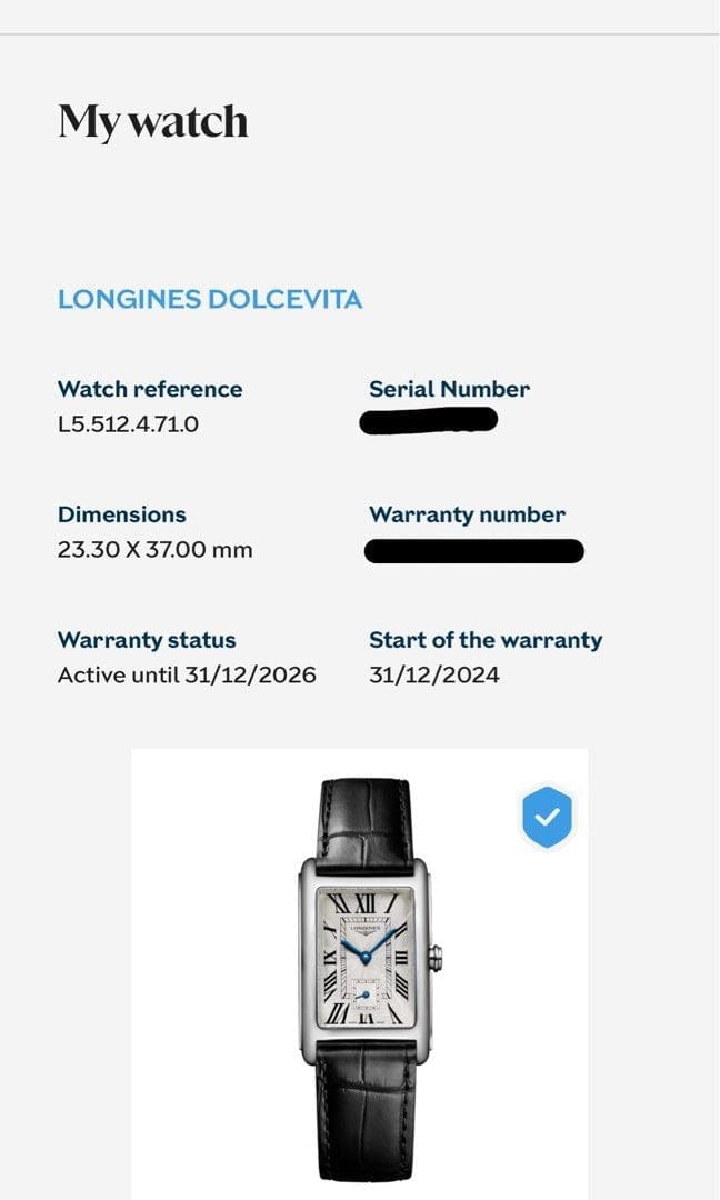 [Pre-Owned] Longines Dolcevita L55124710 Square Quartz Women Watch