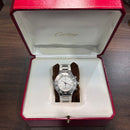 [Pre-Owned] Cartier 21 Chronoscaph 2424 White Quartz Chronograph Unisex Watch