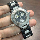 [Pre-Owned] Cartier 21 Chronoscaph 2424 Black Quartz Chronograph Unisex Watch