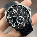 [Pre-Owned] Cartier Calibre de Cartier Diver 3729 Black Automatic Men Watch