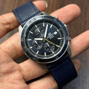 [Pre-Owned] Casio Edifice EFR-526L-2CV Blue Leather Quartz Chronograph Men Watch