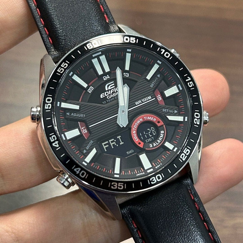 [Pre-Owned] Casio Edifice EFV-C100L-1AV Analog-Digital Men Watch