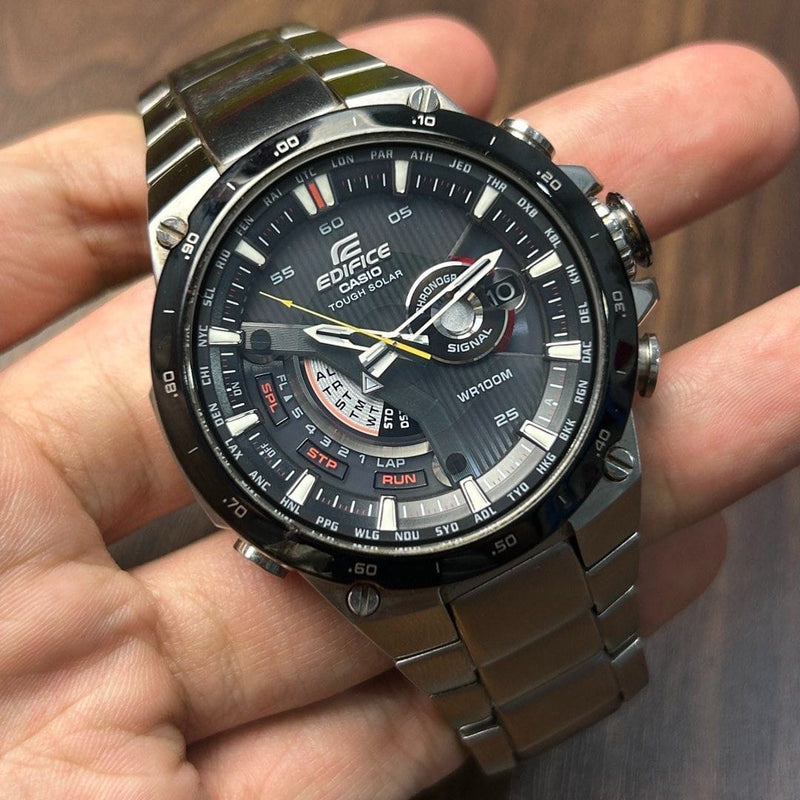 [Pre-Owned] Casio Edifice EQS-A1000DB-1A Tough Solar Men Watch