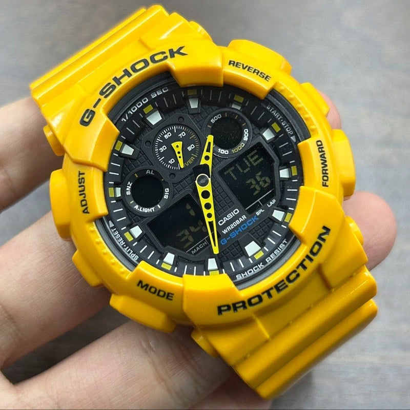 [Pre-Owned] Casio G-Shock Bumblebee GA-100A-9A Men Watch