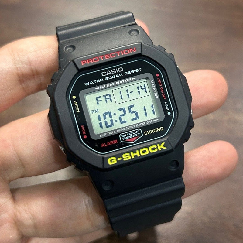 [Pre-Owned] Casio G-Shock DW-5600CMB-1 Square Digital Men Watch