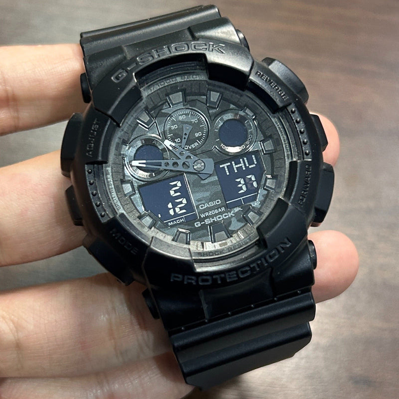 [Pre-Owned]  Casio G-Shock GA-100CF-1A Camouflage Men Watch