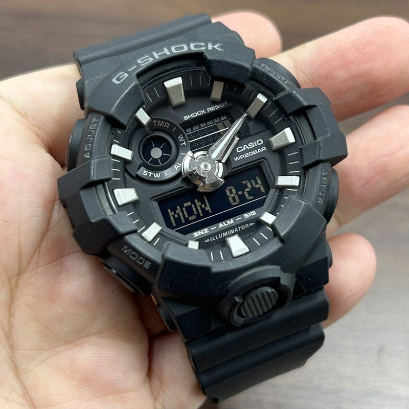 [Pre-Owned] Casio G-Shock GA-700-1B Black Men Watch