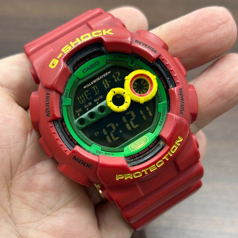 [Pre-Owned] Casio G-Shock Rastafarian GD-100RF-4 Men Watch