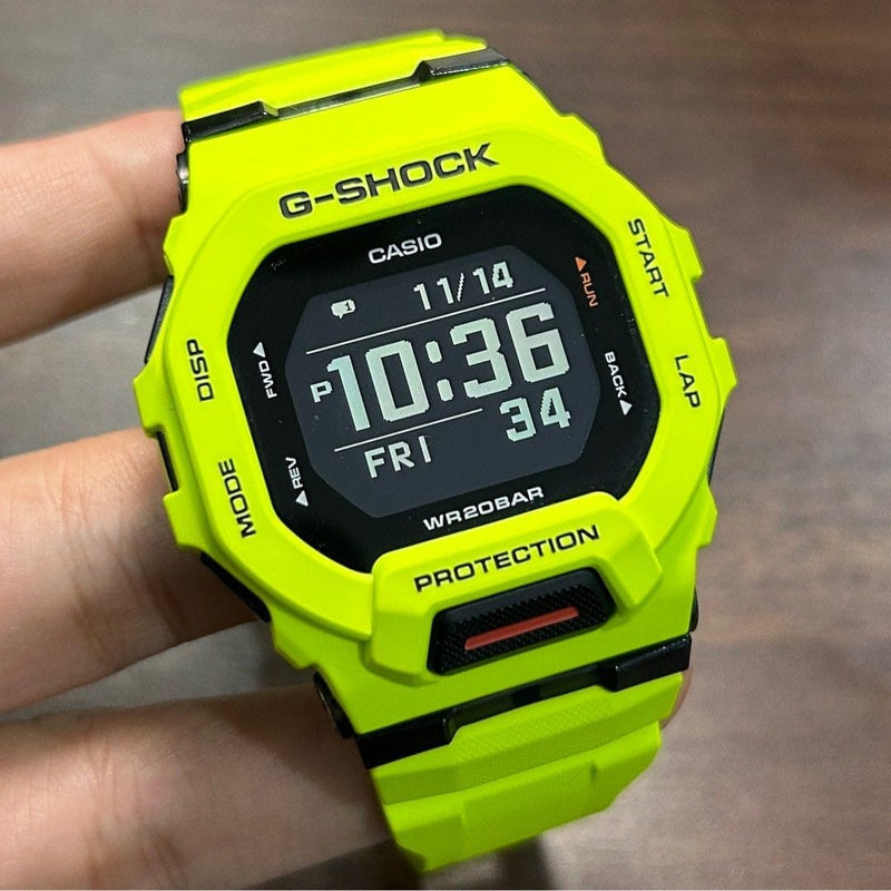 [Pre-Owned] Casio G-Shock G-Squad GBD-200-9 Yellow Bluetooth Men Watch