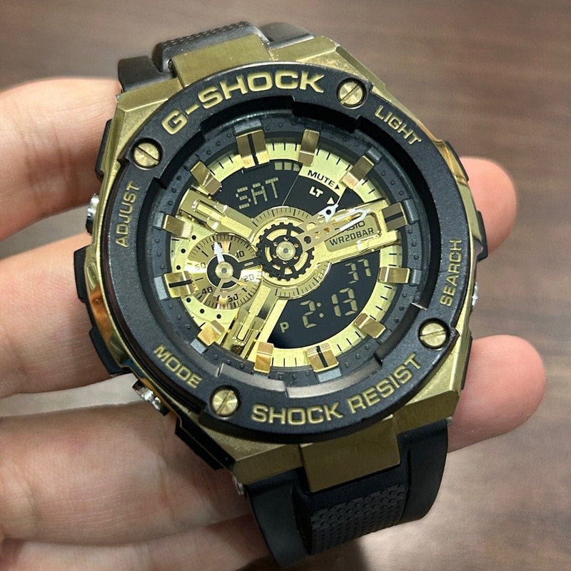 [Pre-Owned] Casio G-Shock G-Steel GST-400G-1A9 Gold Men Watch