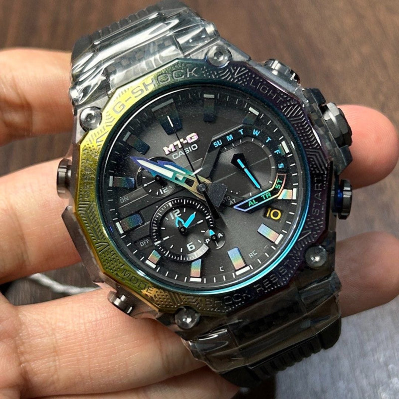 [Pre-Owned] Casio G-Shock MTG-B2000YR-1A Rainbow Tough Solar Radio-Controlled Men Watch