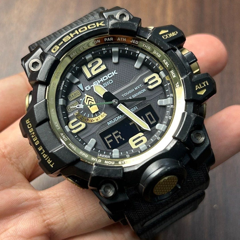 [Pre-Owned] Casio G-Shock Mudmaster GWG-1000GB-1A Sapphire Tough Solar Triple Sensor Men Watch