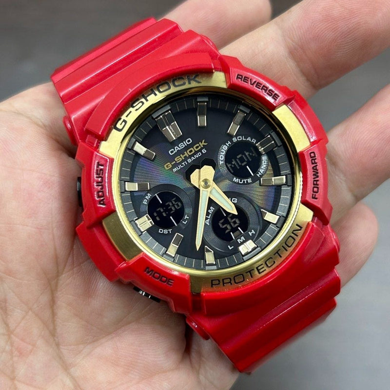 [Pre-Owned] Casio G-Shock X MC HotDog Year of the Dog GA-100CX-4A Tough Solar Men Watch