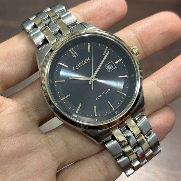 [Pre-Owned] Citizen Corso BM7256-50E Sapphire Rose Gold Eco-Drive Men Watch