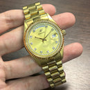 [Pre-Owned] Enicar Classic CH330 Gold Day-Date Automatic Men Watch