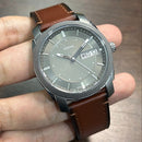 [Pre-Owned] Fossil Machine FS5900 Grey Quartz Men Watch