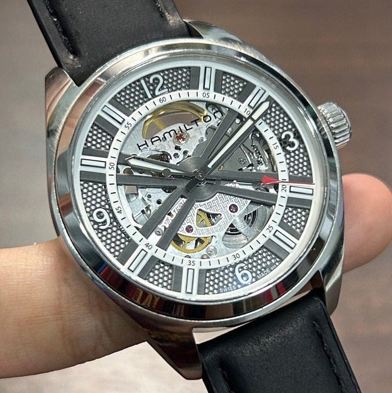 [Pre-Owned] Hamilton Khaki Field Skeleton Automatic Men Watch