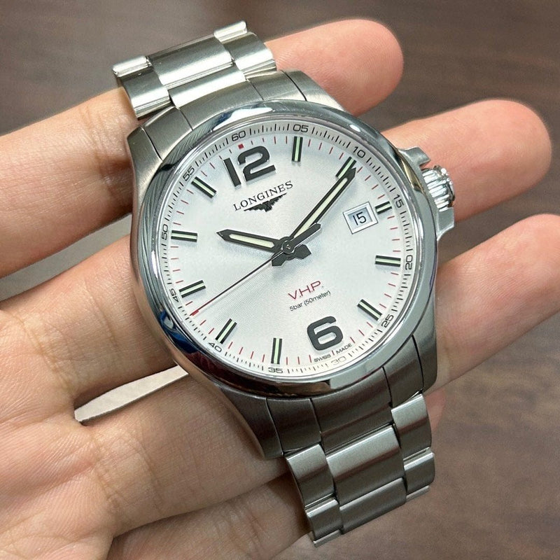 [Pre-Owned] Longines Conquest VHP 43mm L37264766 Quartz Men Watch