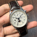 [Pre-Owned] Longines Master Collection Chrono Moonphase 40mm Automatic Men Watch