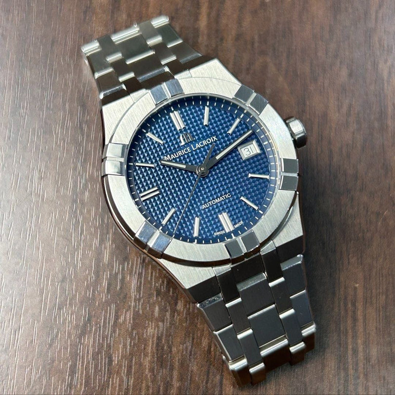 [Pre-Owned] Maurice Lacroix Aikon AI6007 39mm Blue Automatic Men Watch