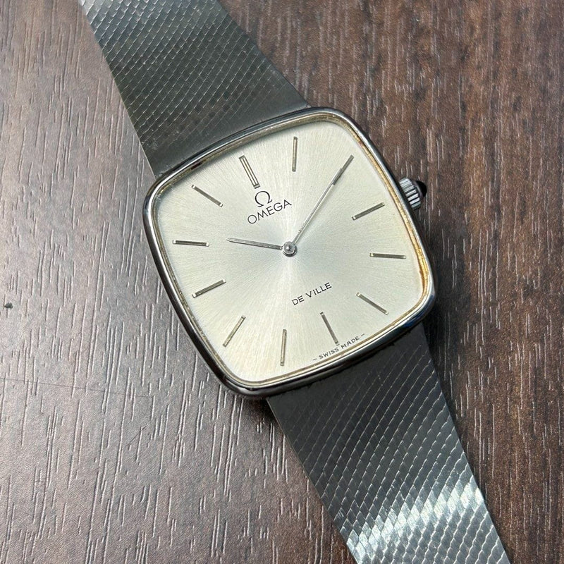 [Pre-Owned] Omega Vintage De Ville TV 311.0165 Square Integrated Bracelet Manual Winding Watch