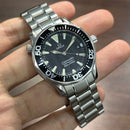 [Pre-Owned] Omega Vintage Seamaster 300m 196.1641 36mm Black Dial Quartz Watch