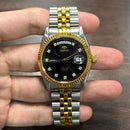 [Pre-Owned] Orient Day-Date SEV0J002B Sapphire Two-Tone Gold Men Watch