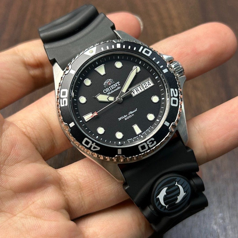 [Pre-Owned] Orient Ray II Black Rubber Automatic Men Diver Watch