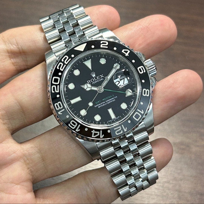 [Pre-Owned] Rolex GMT-Master II Black Dial 116710/116710LN Automatic GMT Men Watch