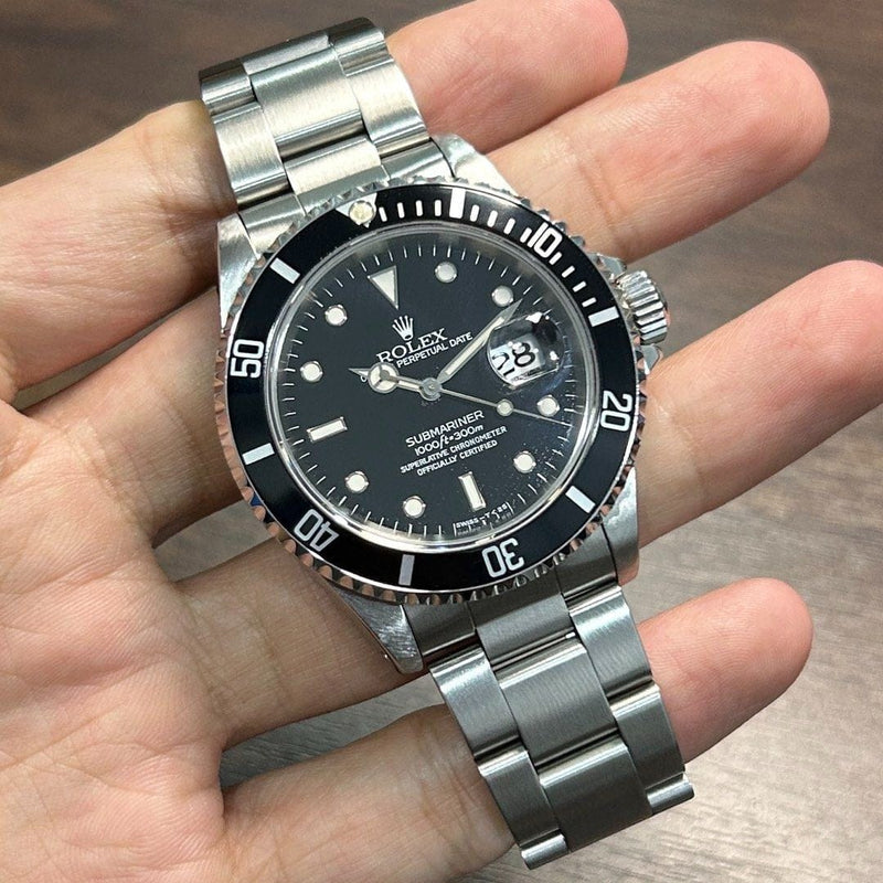 [Pre-Owned] Rolex Submariner Date Black 16610/16610LN Tritium Dial Automatic Men Watch