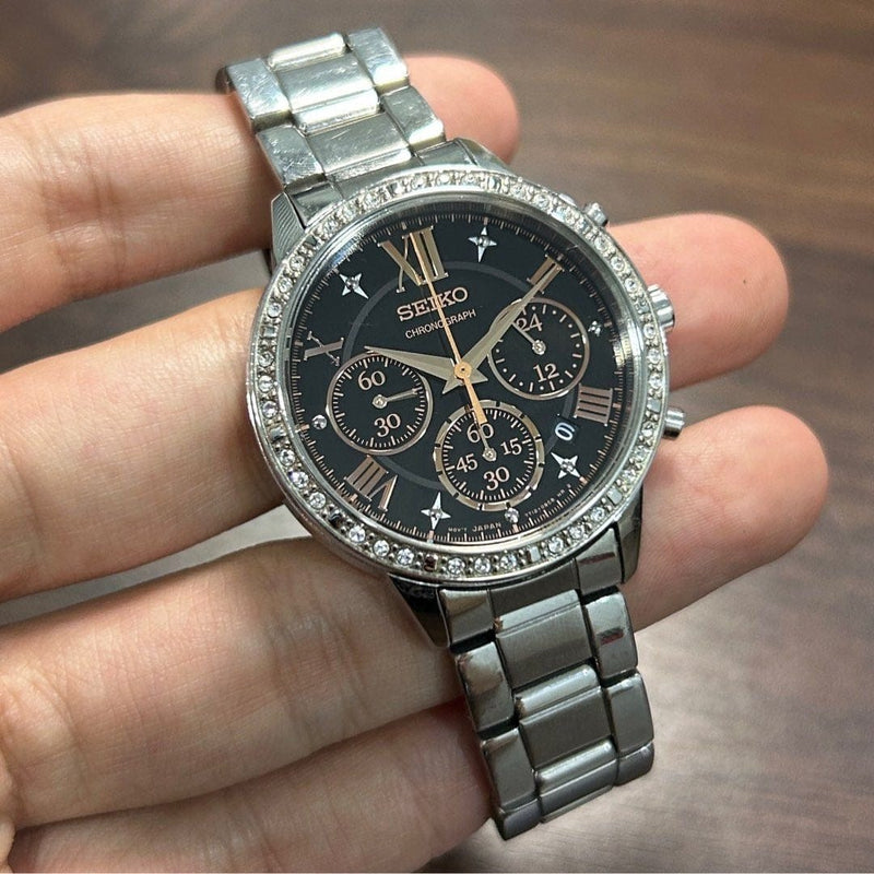 [Pre-Owned] Seiko Lukia SRW849P1 Quartz Chronograph Women Watch
