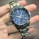 [Pre-Owned] Seiko Presage Sharp Edged SPB217J1 Blue Automatic GMT Men Watch