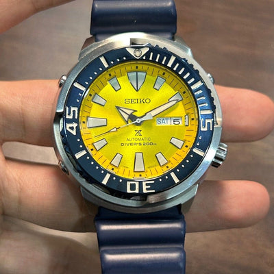 [Pre-Owned] Seiko Prospex Baby Tuna Yellow Butterfly Fish SRPD15K1 Limited Edition Men Watch