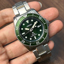 [Pre-Owned] Seiko Prospex SNE583P1 38.5mm Green Hulk Solar Diver Watch