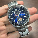 [Pre-Owned] Seiko Prospex World Time SSC549P1 Sapphire Solar Chronograph Men Watch