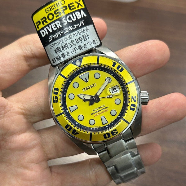 [Pre-Owned] Seiko Prospex Yellow Sumo Limited 750 SBDC017 Automatic Men Watch