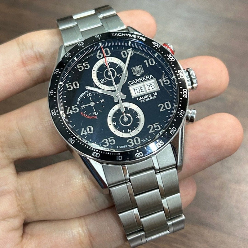[Pre-Owned] Tag Heuer Carrera Calibre 16 CV2A10 Automatic Chronograph Men Watch