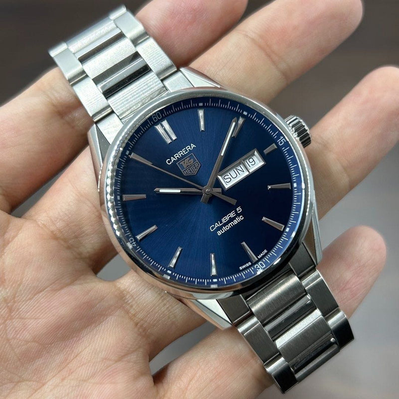 [Pre-Owned] Tag Heuer Carrera WAR201E Blue Calibre 5 Automatic Men Watch