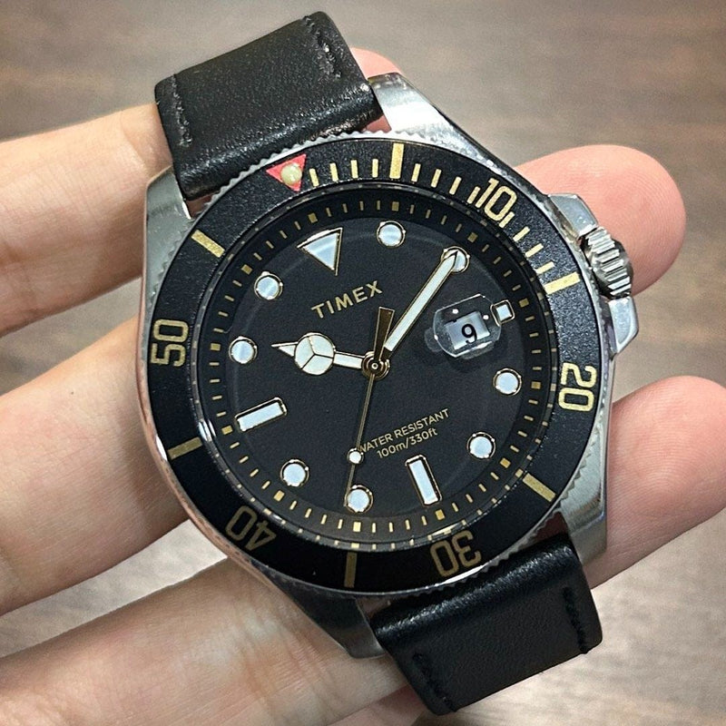 [Pre-Owned] Timex Harborside Coast Black Quartz Men Watch