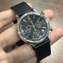 [Pre-Owned] Timex Marlin Black Quartz Chronograph Tachymeter Men Watch