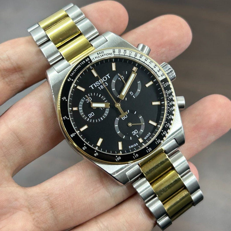 [Pre-Owned] Tissot PR516 40mm Gold Quartz Chronograph Men Watch