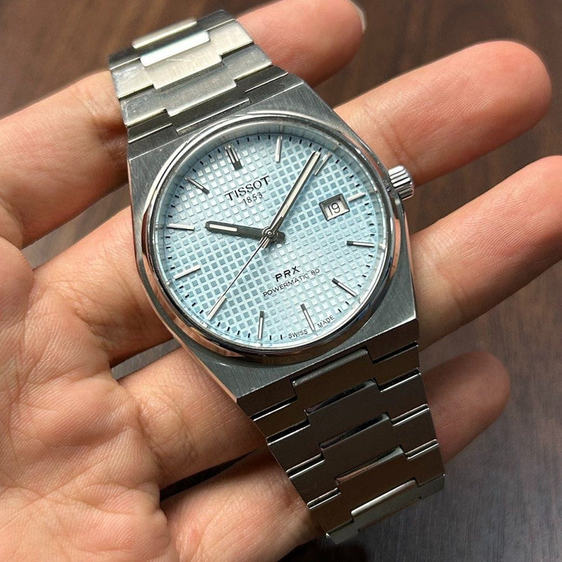 [Pre-Owned] Tissot PRX Powermatic 80 Ice Blue Automatic Men Watch