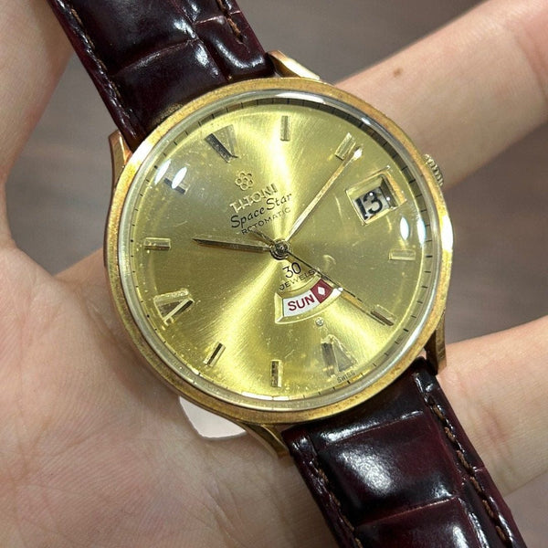 [Pre-Owned] Titoni Vintage Space Star 938-375 Day-Date Automatic Men Watch